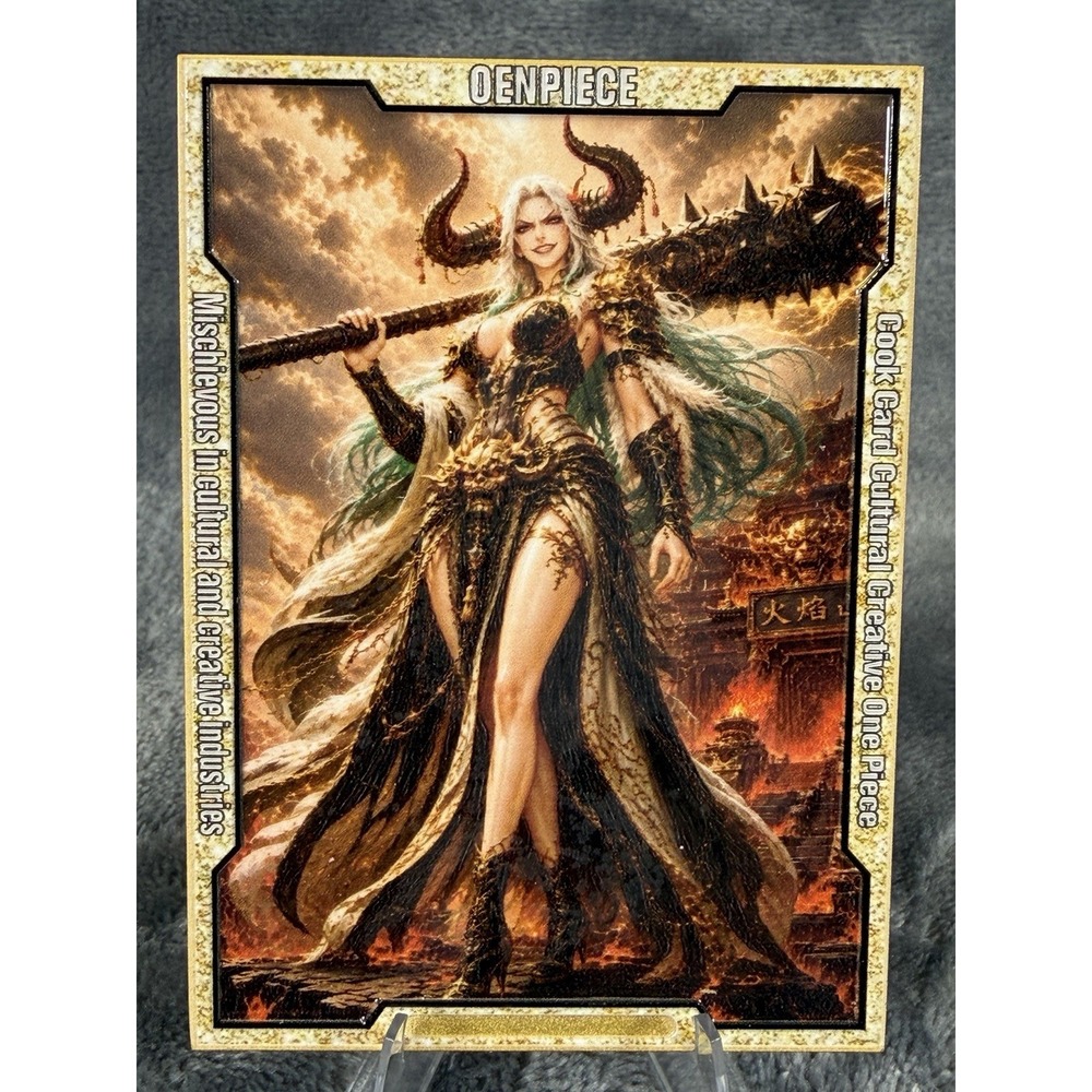 One Piece Niu Mowang Bull Demon King LE #62/75 Waifu Chinese Fantasy Metal Card